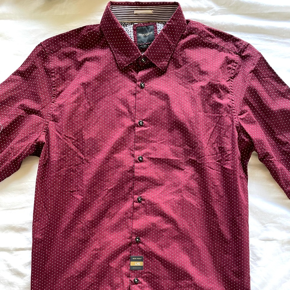 Maroon Dress Shirt